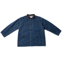 Chimala Unisex Amoskeag Selvedge Denim Chore Jacket in Dark Wash