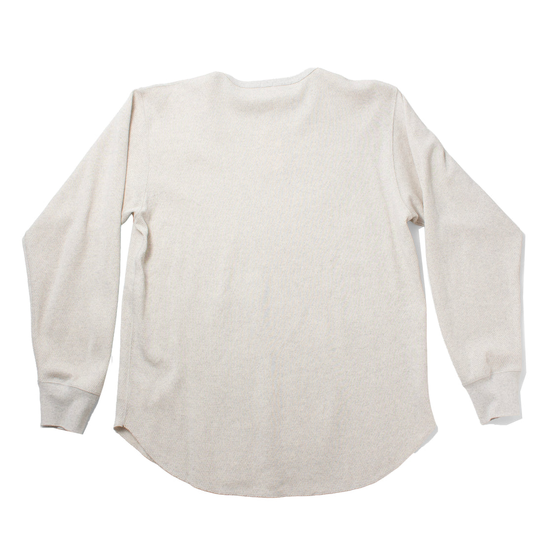 Chimala Unisex Honeycomb Waffle Crew Top in Oatmeal