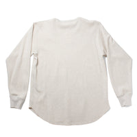 Chimala Unisex Honeycomb Waffle Crew Top in Oatmeal