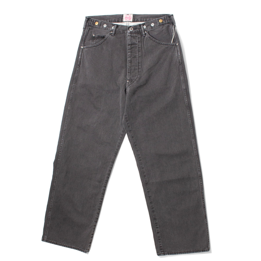 Chimala Unisex Rope Dyed Twill Waist Adjustable Pants in Charcoal