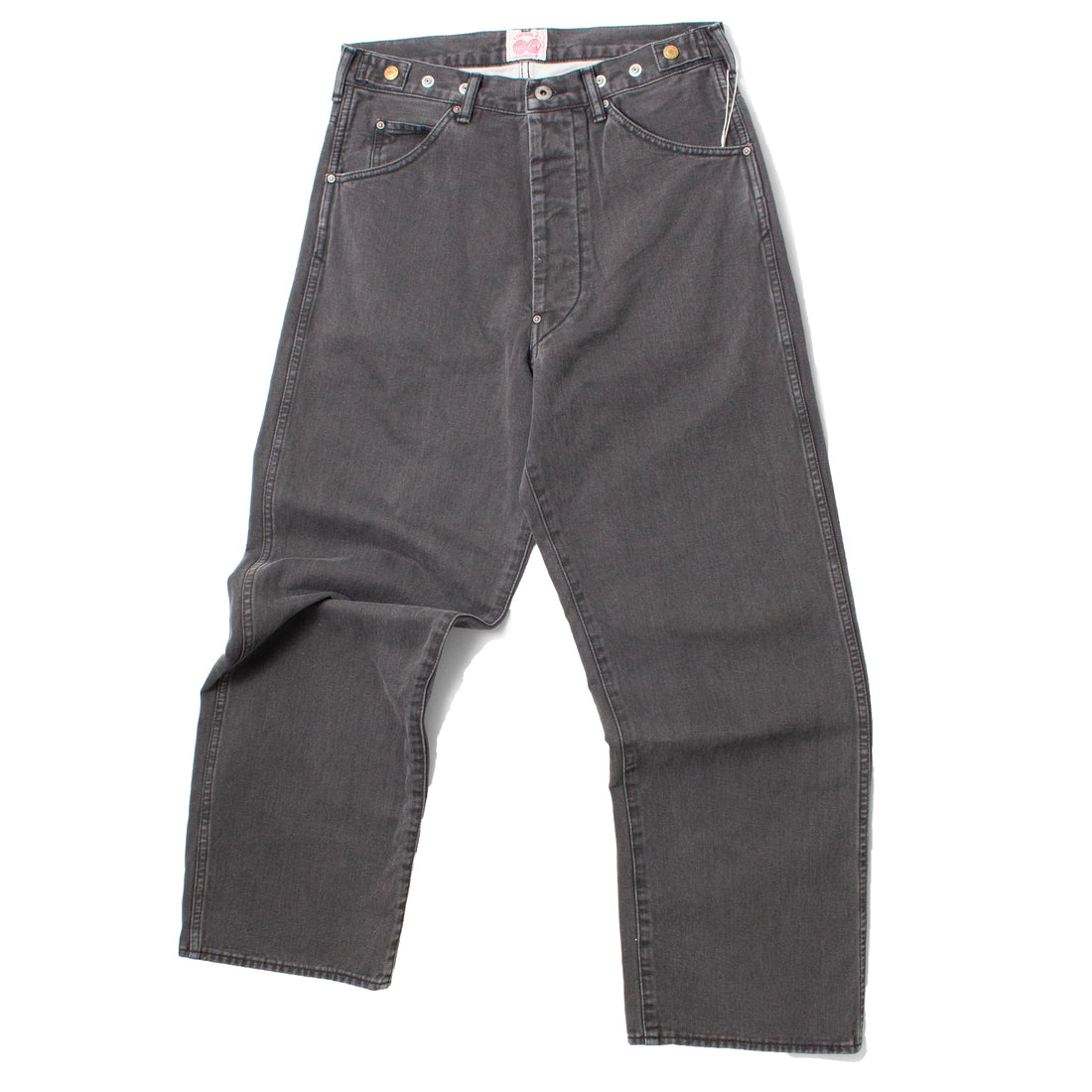 Chimala Unisex Rope Dyed Twill Waist Adjustable Pants in Charcoal