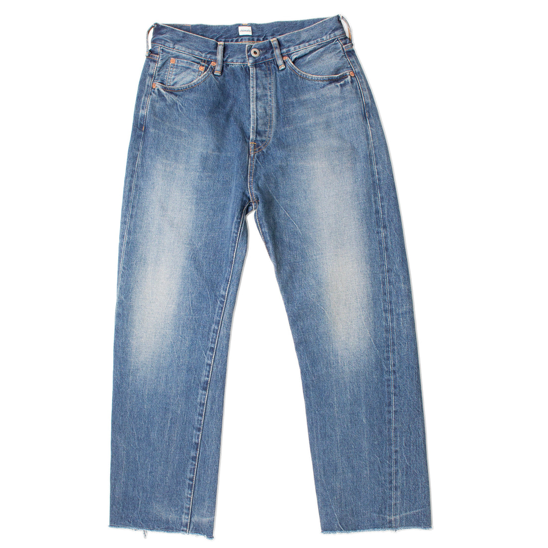 Chimala Women's 13.5oz Selvedge Denim Used Ankle Cut in Dark Vintage