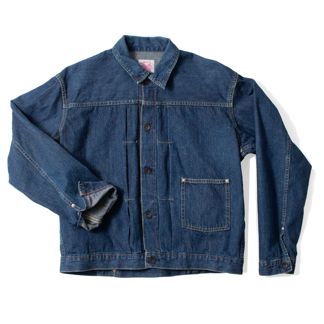Chimala Unisex Amoskeag Selvedge Denim Short Jacket in Dark Wash