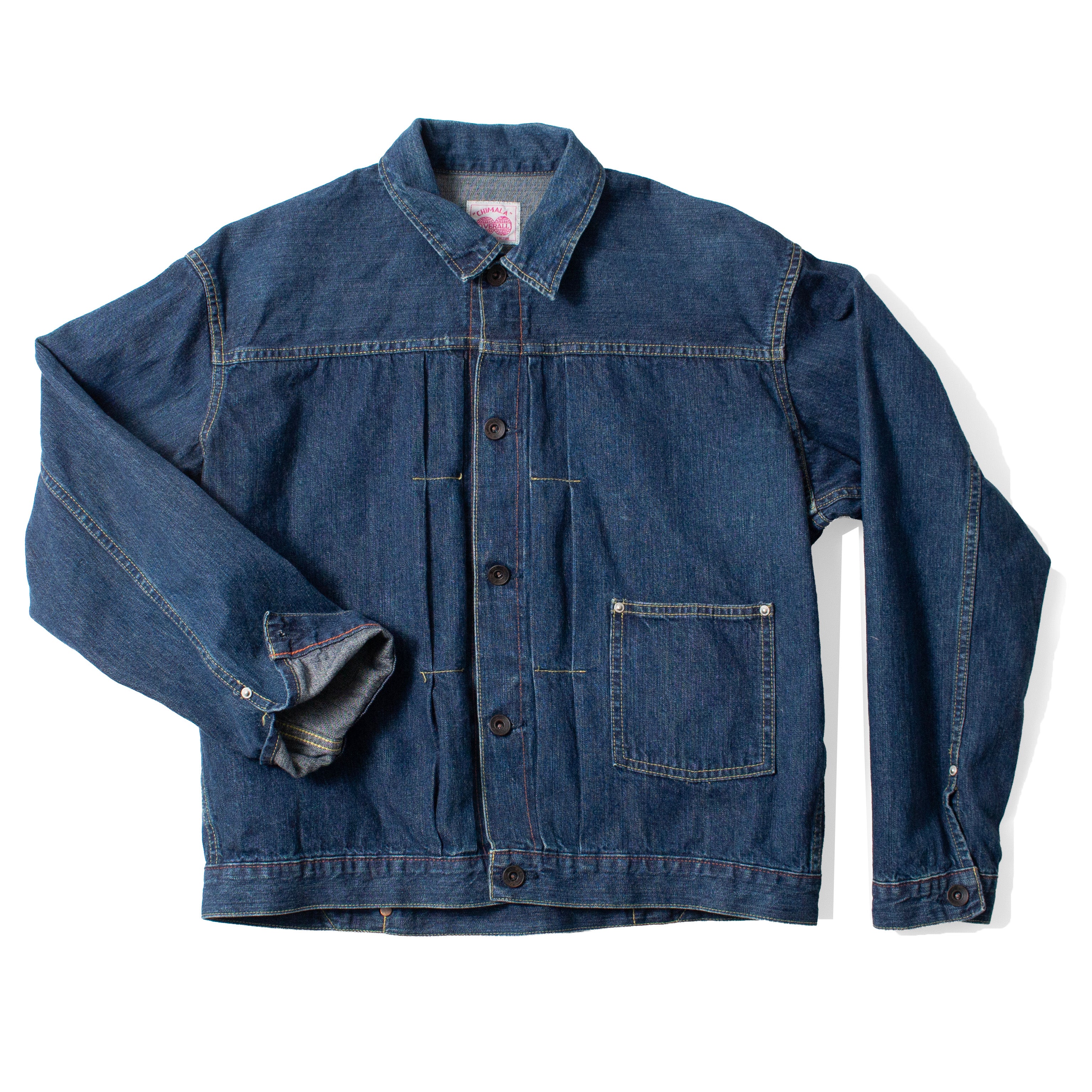 Chimala Unisex Amoskeag Selvedge Denim Short Jacket in Dark Wash
