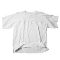 Chimala Unisex Cotton Fine Mesh Football Tee in Off White