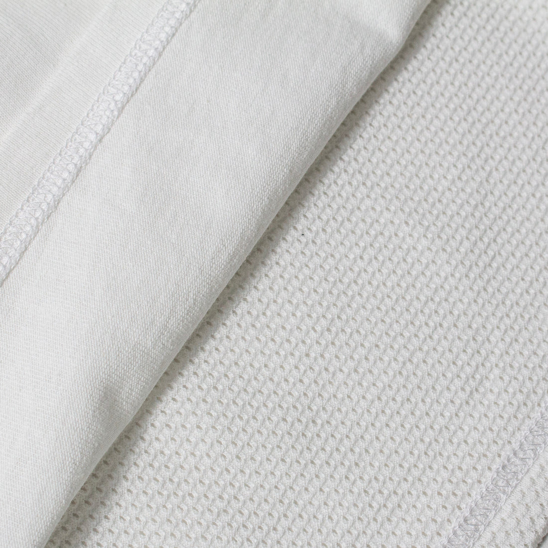 Chimala Unisex Cotton Fine Mesh Football Tee in Off White