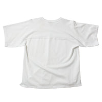 Chimala Unisex Cotton Fine Mesh Football Tee in Off White