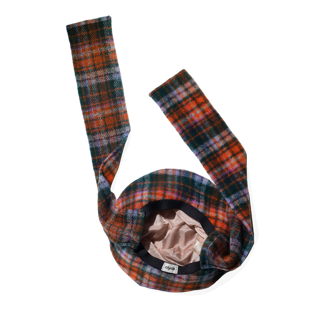 Clyde Scarved Bucket in Hot Plaid