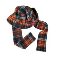 Clyde Scarved Bucket in Hot Plaid