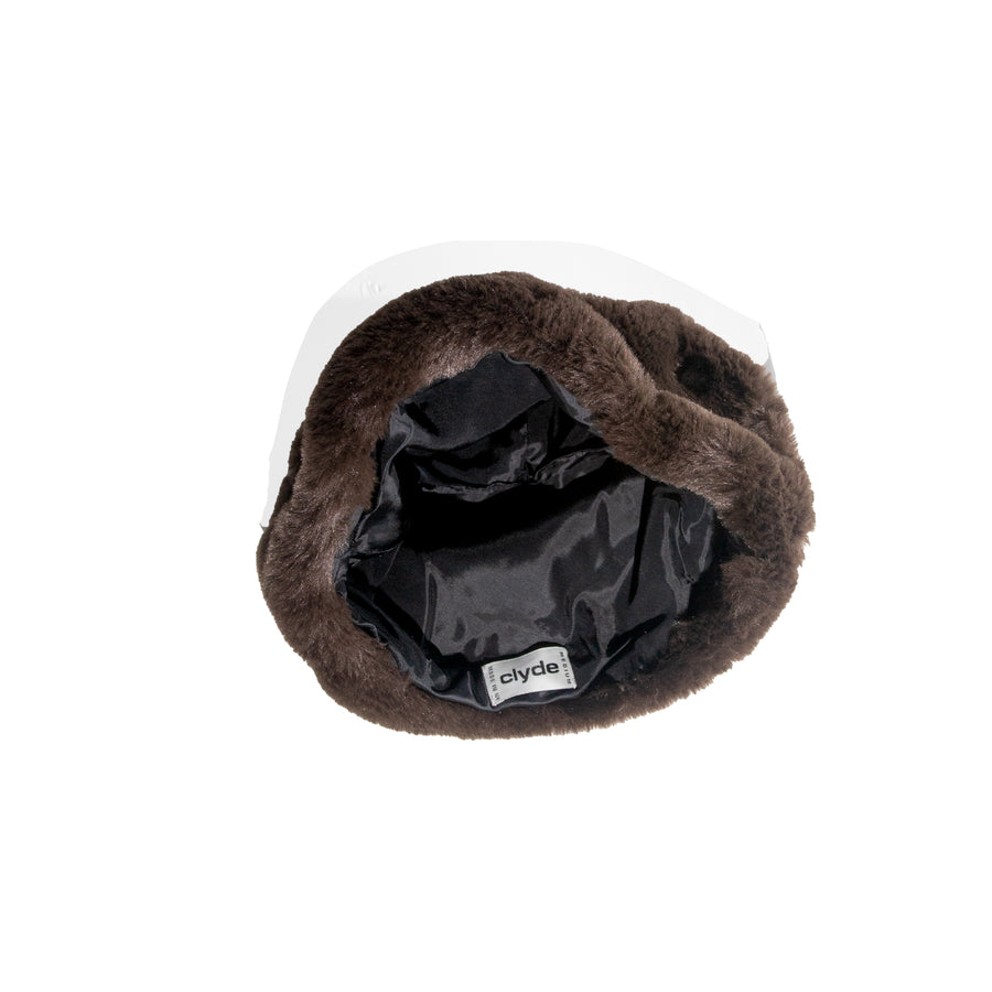 Clyde Faux Fur Toque in Mink
