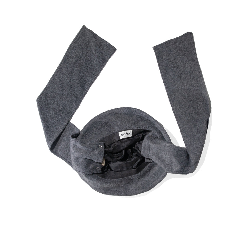 Clyde Scarved Bucket in Charcoal