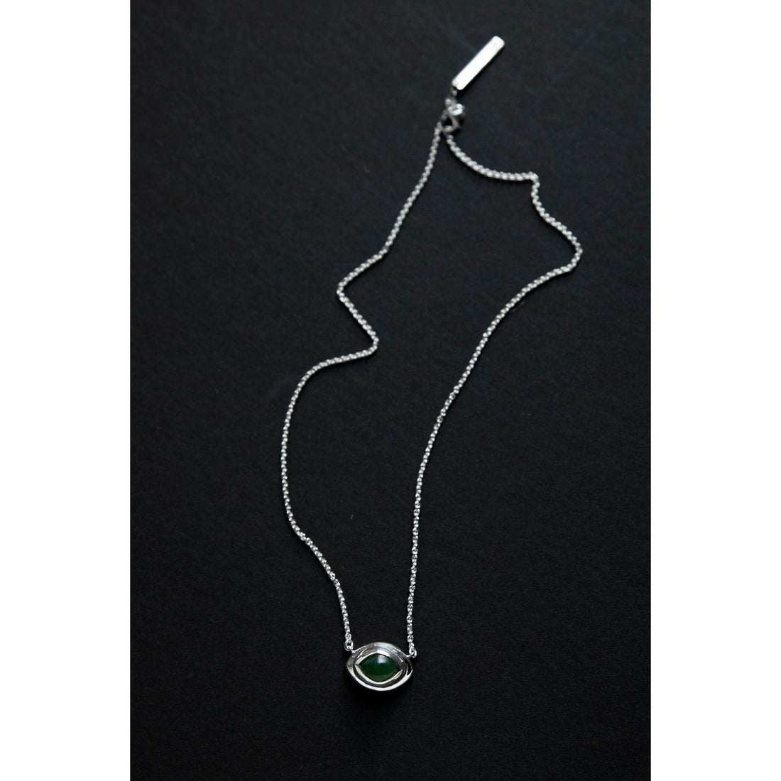 Daniella Samper Nacre Pendant Necklace in Jade