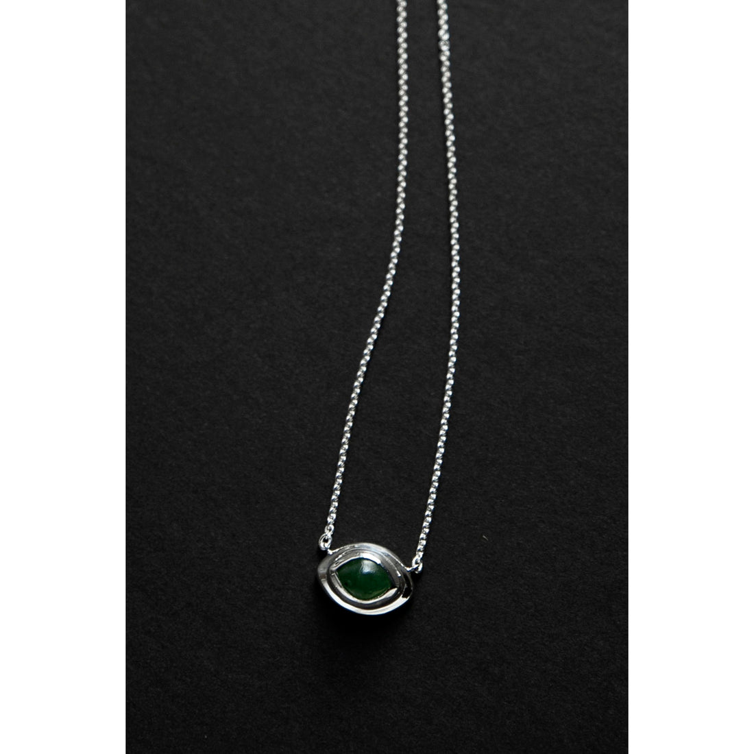 Daniella Samper Nacre Pendant Necklace in Jade