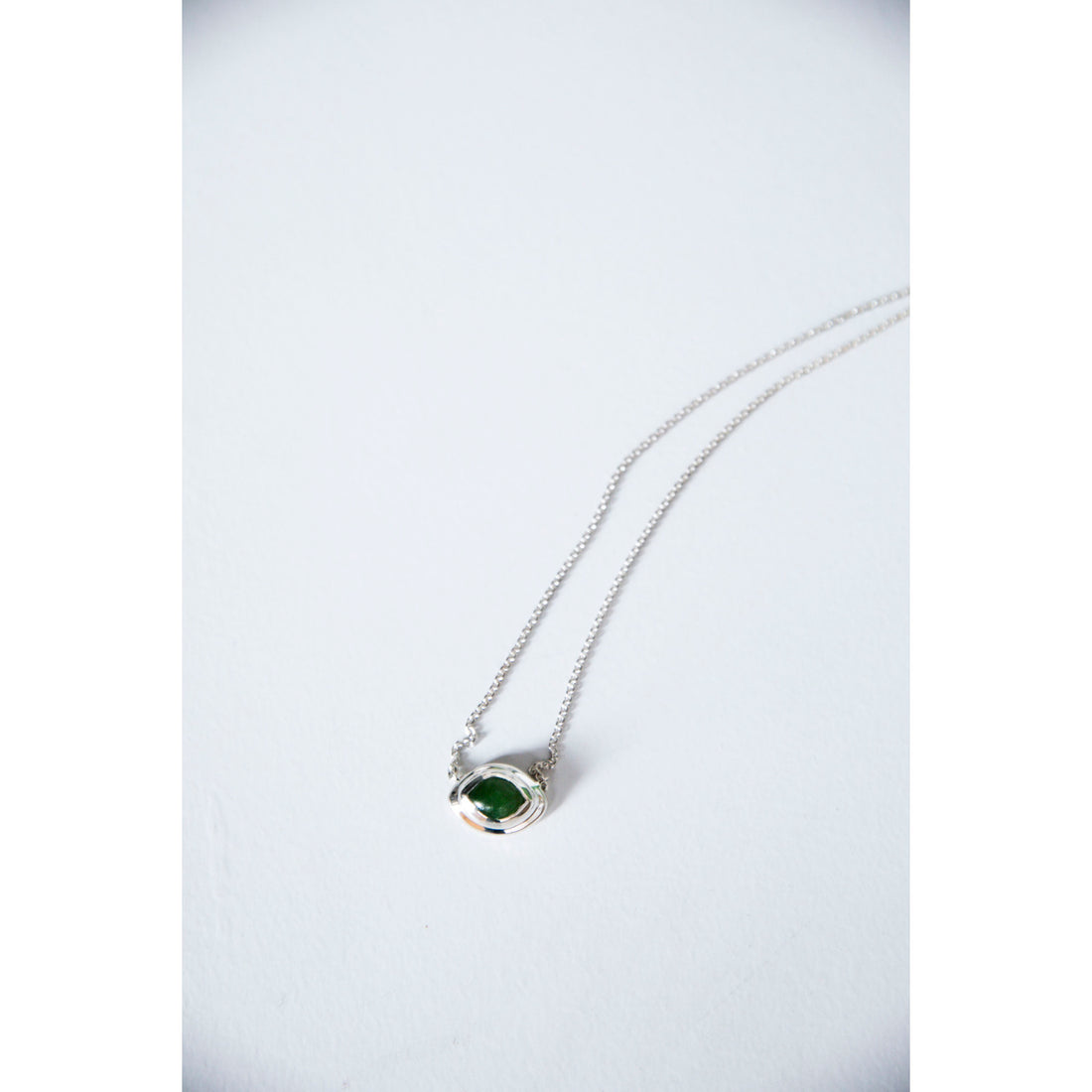 Daniella Samper Nacre Pendant Necklace in Jade