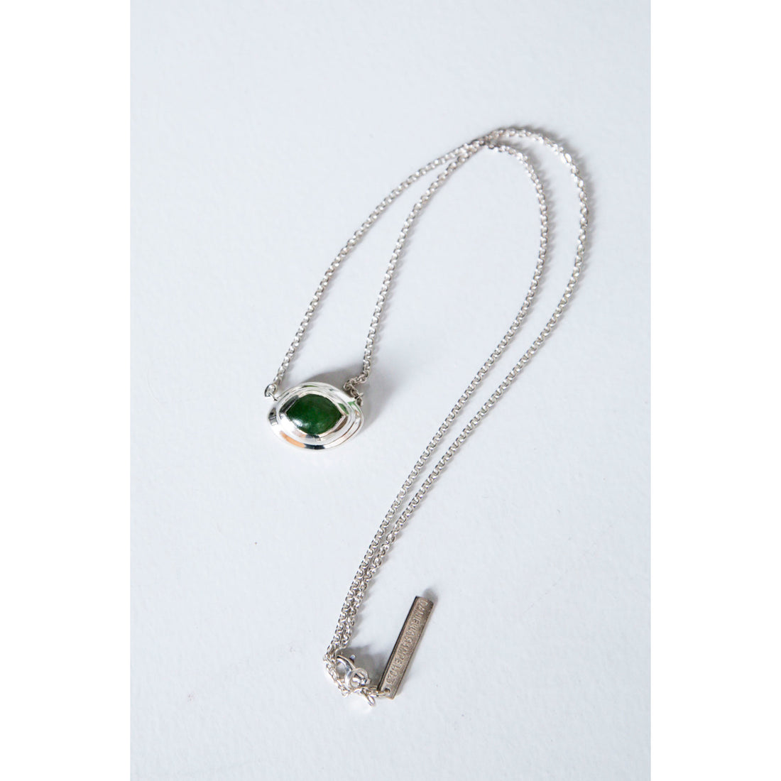 Daniella Samper Nacre Pendant Necklace in Jade