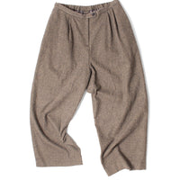 Dopple & Scent Atelier Tuck Trousers in Check