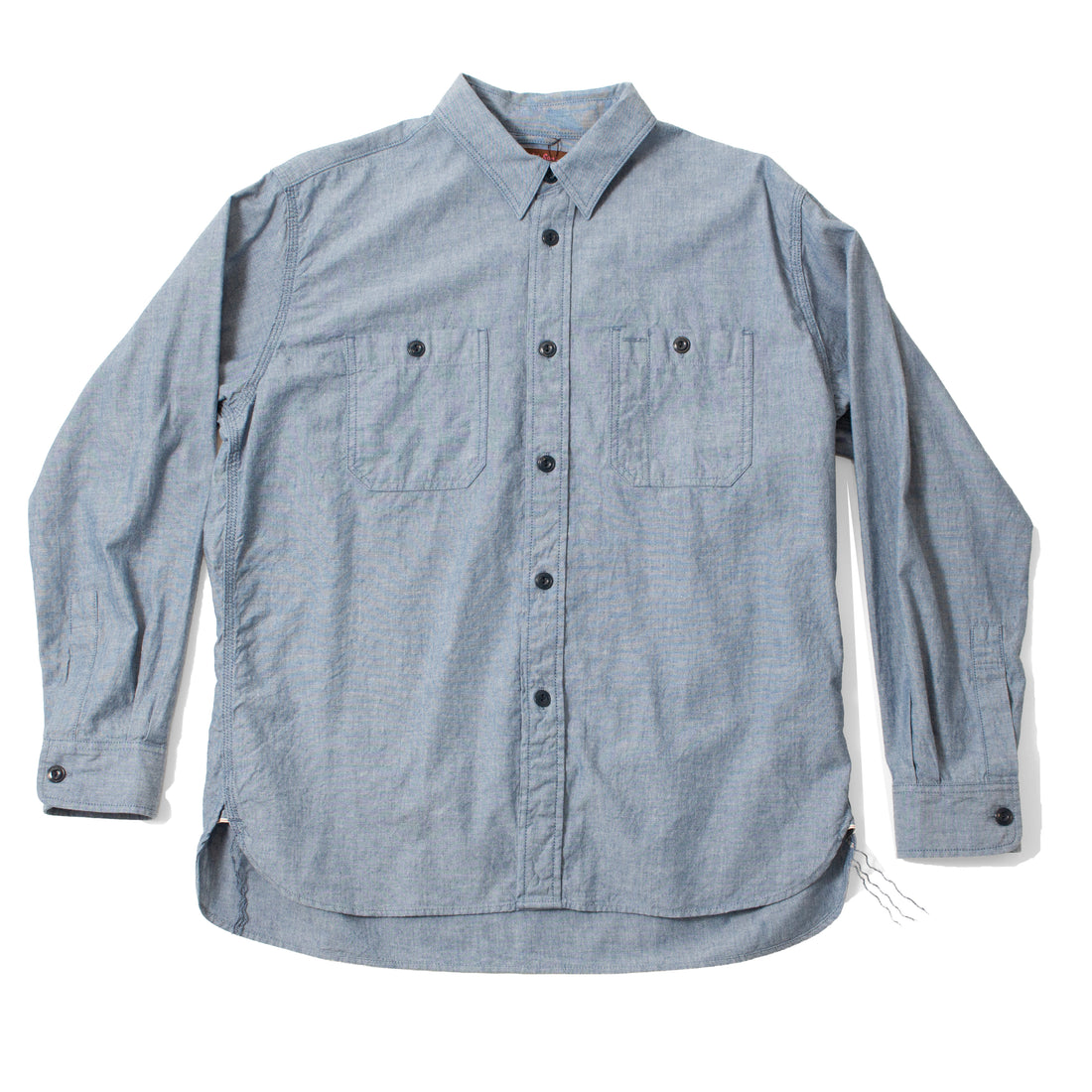 Dopple & Scent Chambray Work Shirt in Blue
