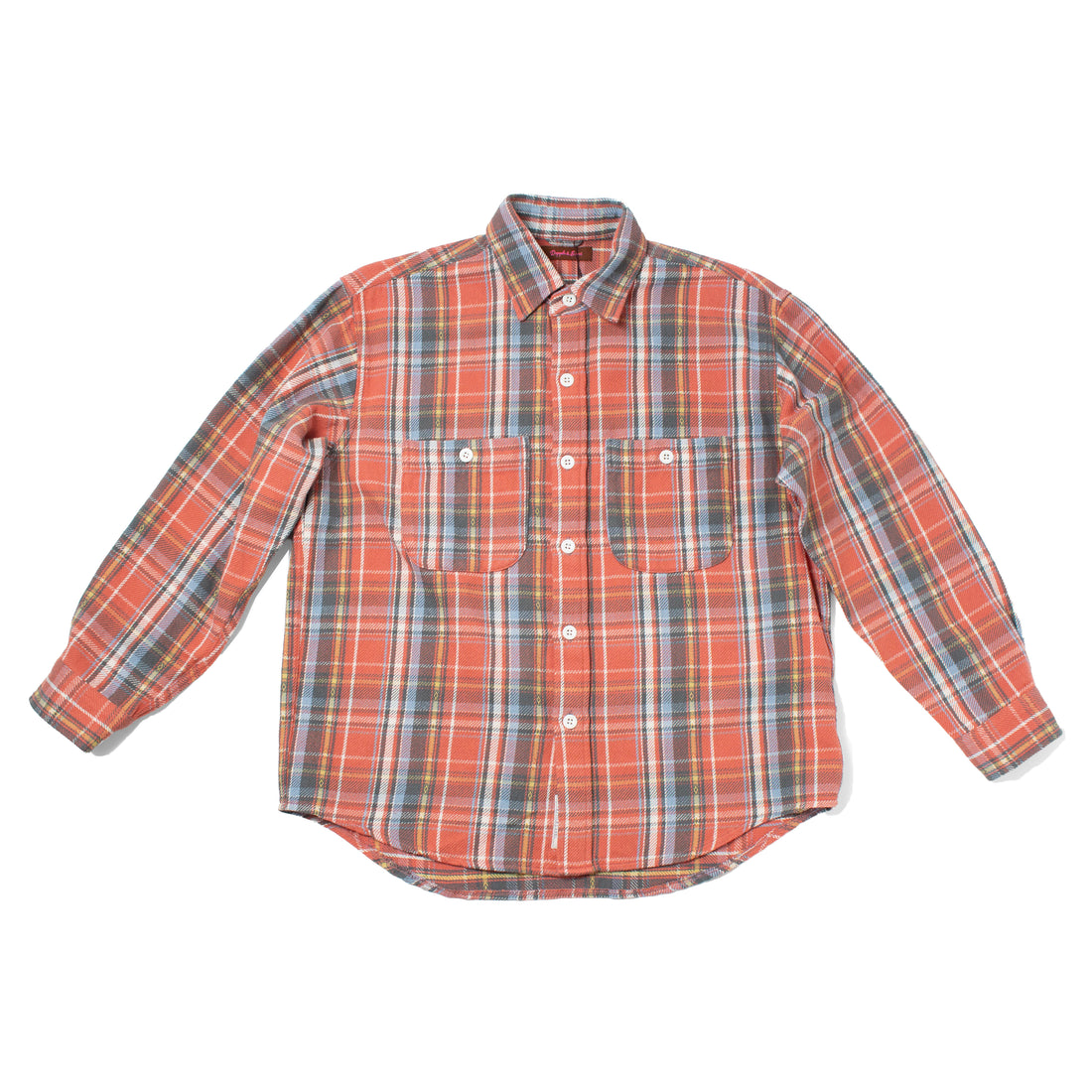 Dopple & Scent Dobby Vintage Check Shirt in Red