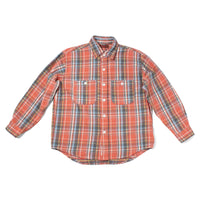 Dopple & Scent Dobby Vintage Check Shirt in Red