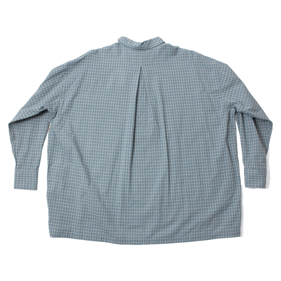 Dopple & Scent Dobby Check Oversized Shirt in Blue