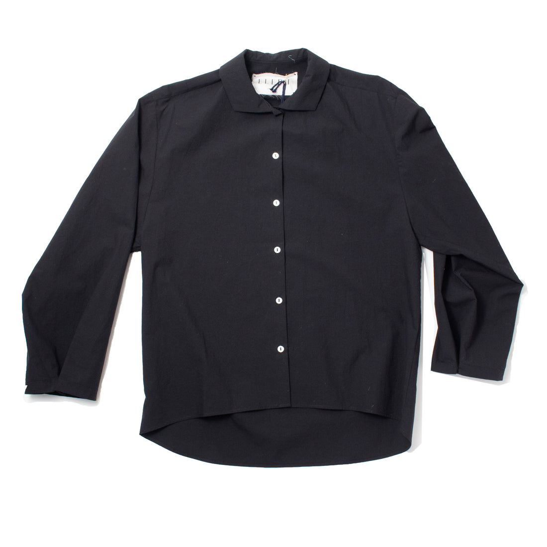 Eleph Egg Blouse in Black Cotton
