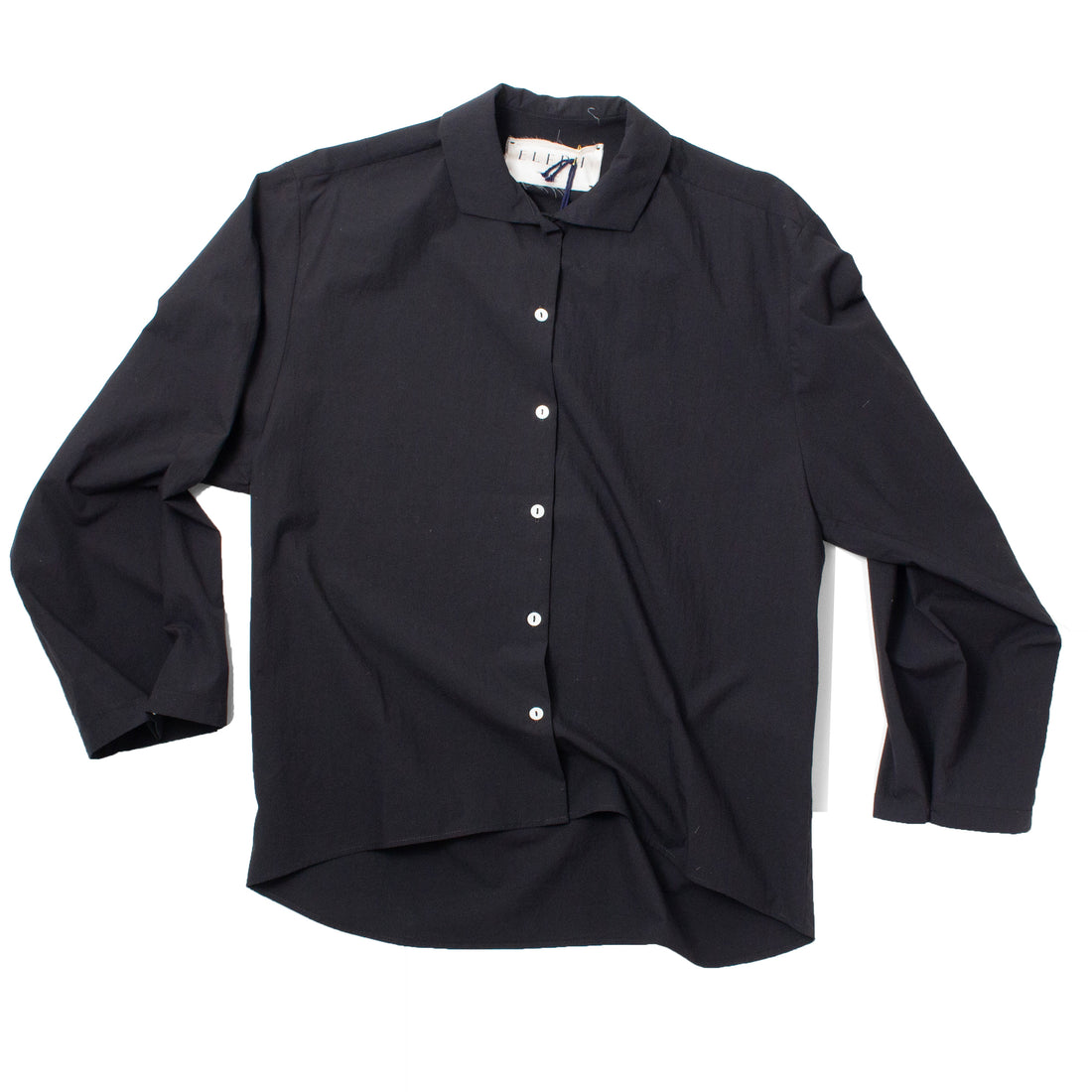 Eleph Egg Blouse in Black Cotton