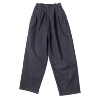 Eleph Luce Trouser in Black Pinstripe
