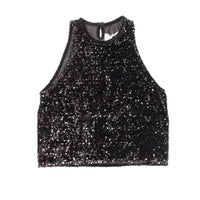 Eleph Marie Tank in Black Shine