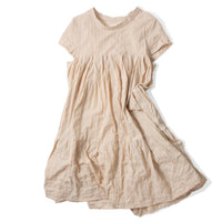 Eleph Mimi Dress Medium in Sand/Green