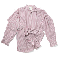 Eleph Tie Shirt in Burgundy Stripe