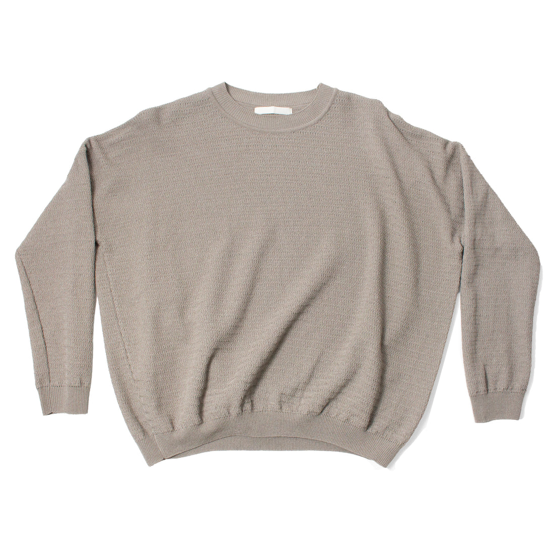 Evam Eva Cotton Paper Yarn Pullover in Otter Grey