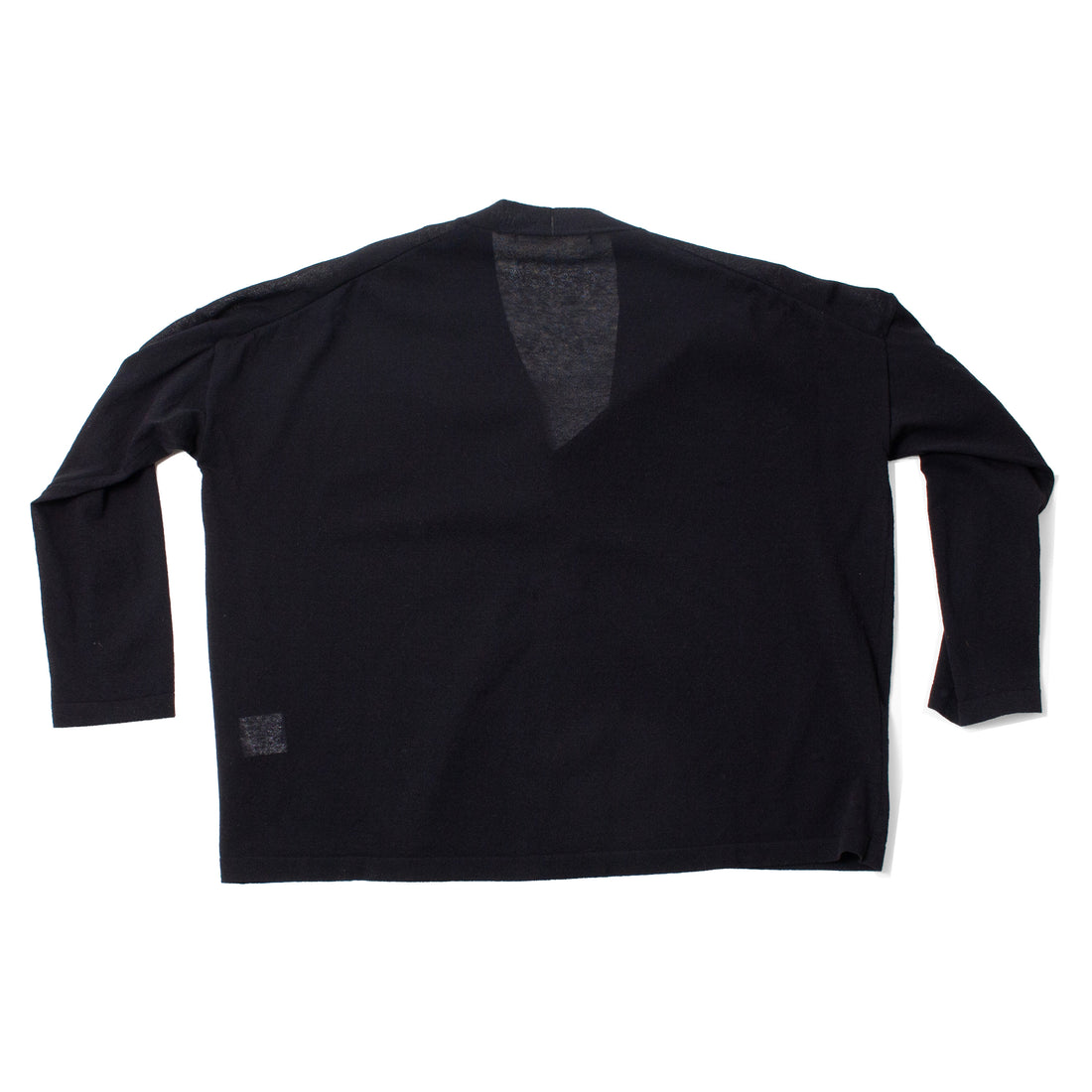 Evam Eva Cotton V-Neck Cardigan in Black