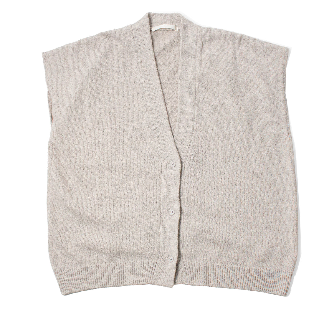 Evam Eva Roving Cotton Vest in Ecru