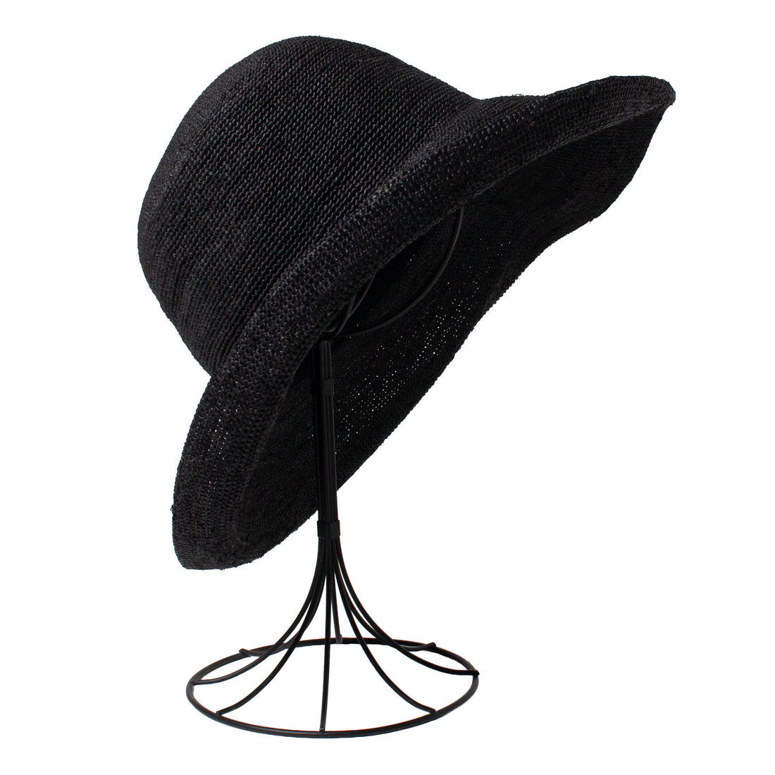 Evam Eva Raffia Hat in Black