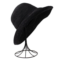 Evam Eva Raffia Hat in Black