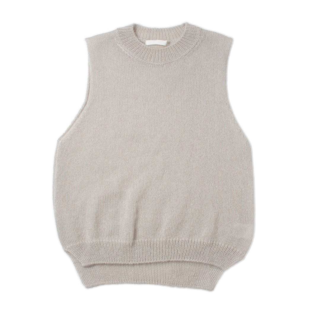 Evam Eva Mohair Silk Vest in Grege