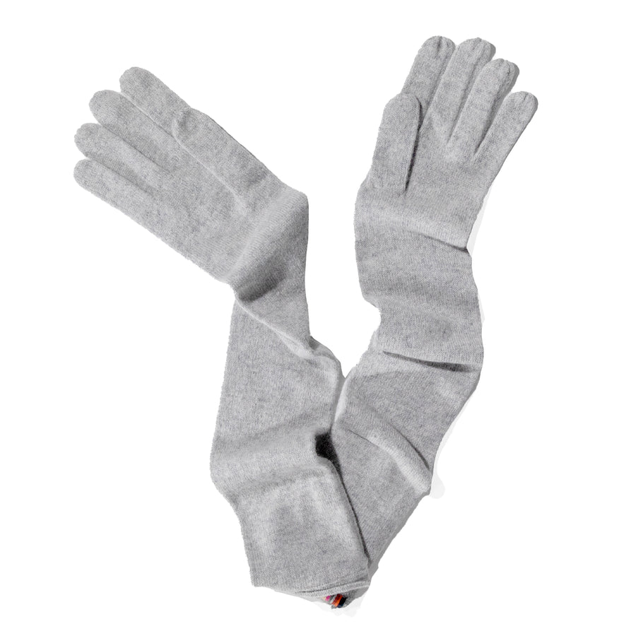 Extreme Cashmere Opera Gloves in Grey
