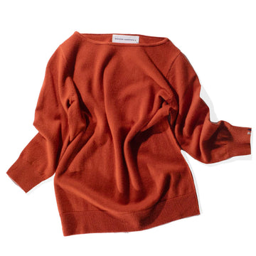 Extreme Cashmere Sweet Sweater in Dark Orange