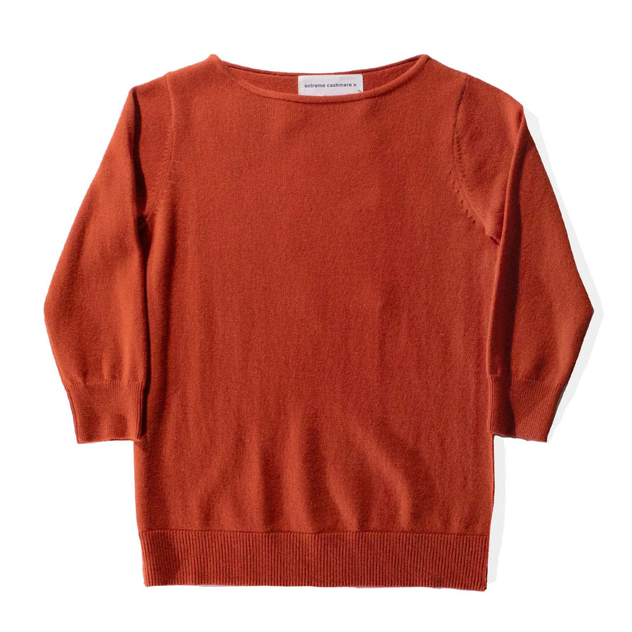 Extreme Cashmere Sweet Sweater in Dark Orange
