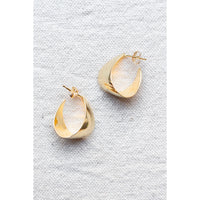 Fay Andrada Aleta Hoop in Gold Vermeil