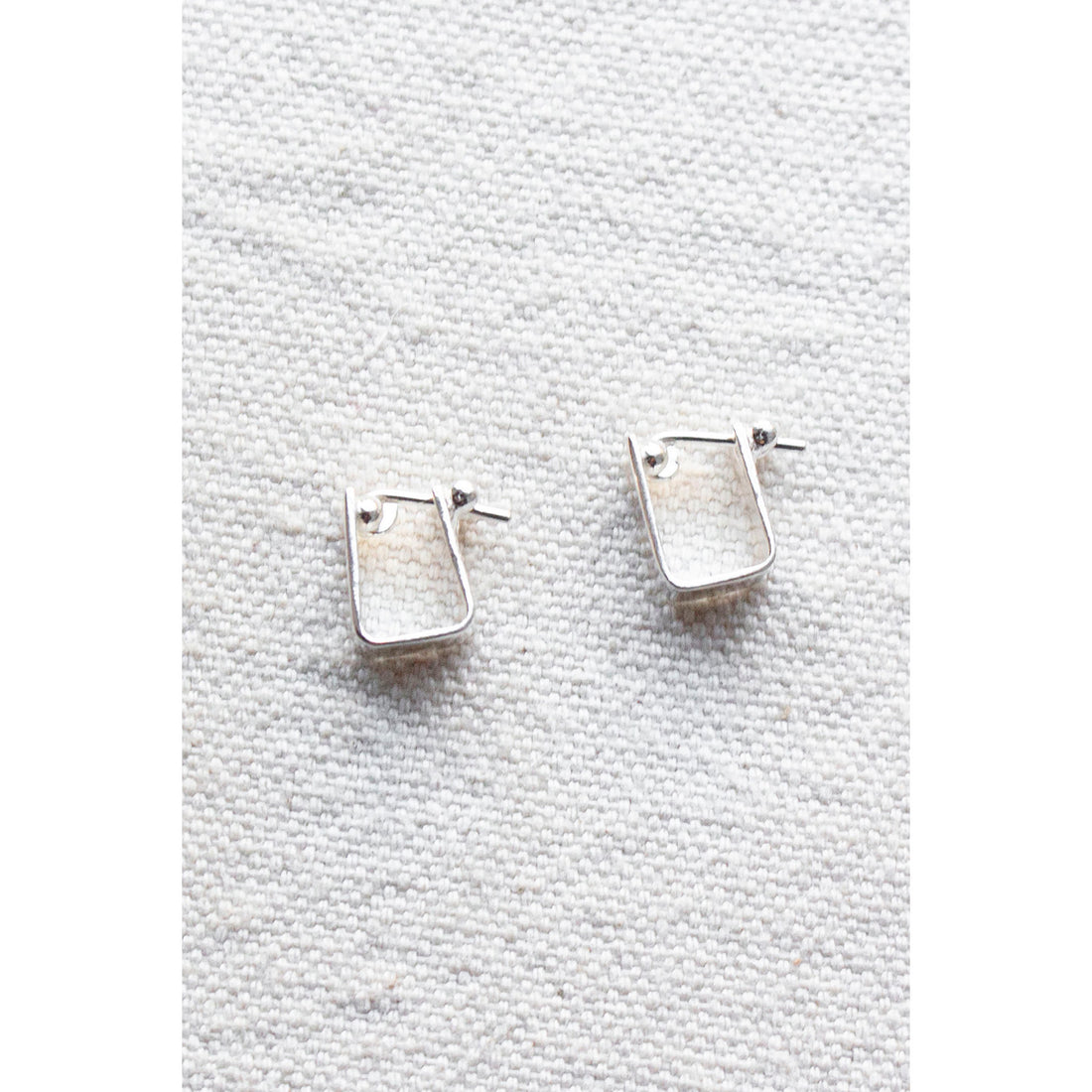 Fay Andrada Nuppi Small Hoops in Silver