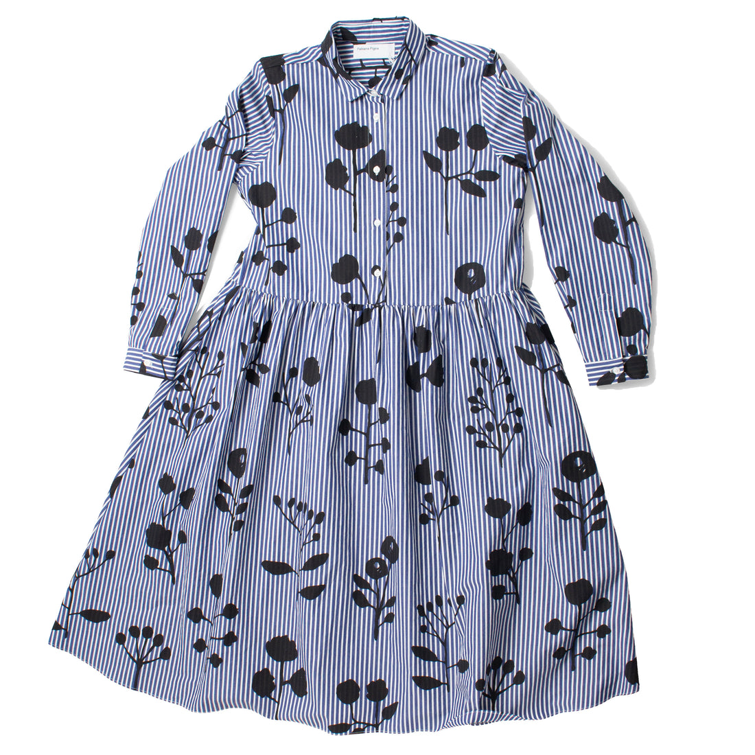 Fabiana Pigna Burgos Dress in Shadow Floral Print