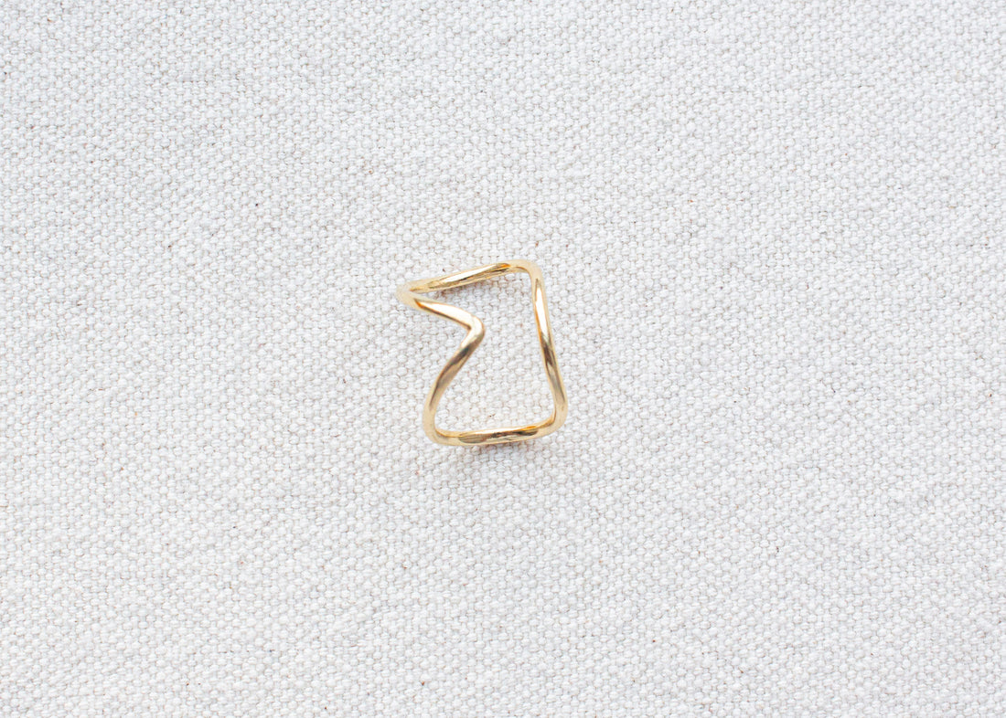 Fay Andrada Nokka Ear Cuff in Gold Vermeil