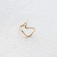 Fay Andrada Nokka Ear Cuff in Gold Vermeil