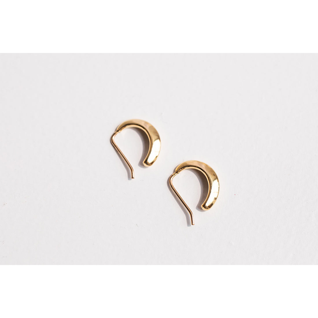 Fay Andrada Selka Petite Hoops in Gold Plated Brass