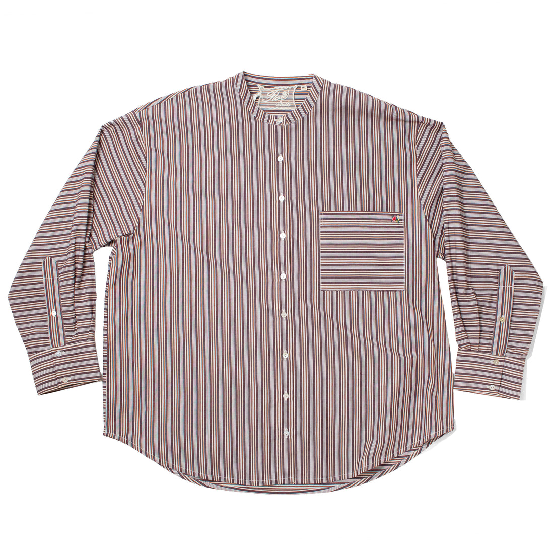 Flor Studio Margarita Buttondown in Espresso Stripe