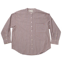Flor Studio Margarita Buttondown in Espresso Stripe