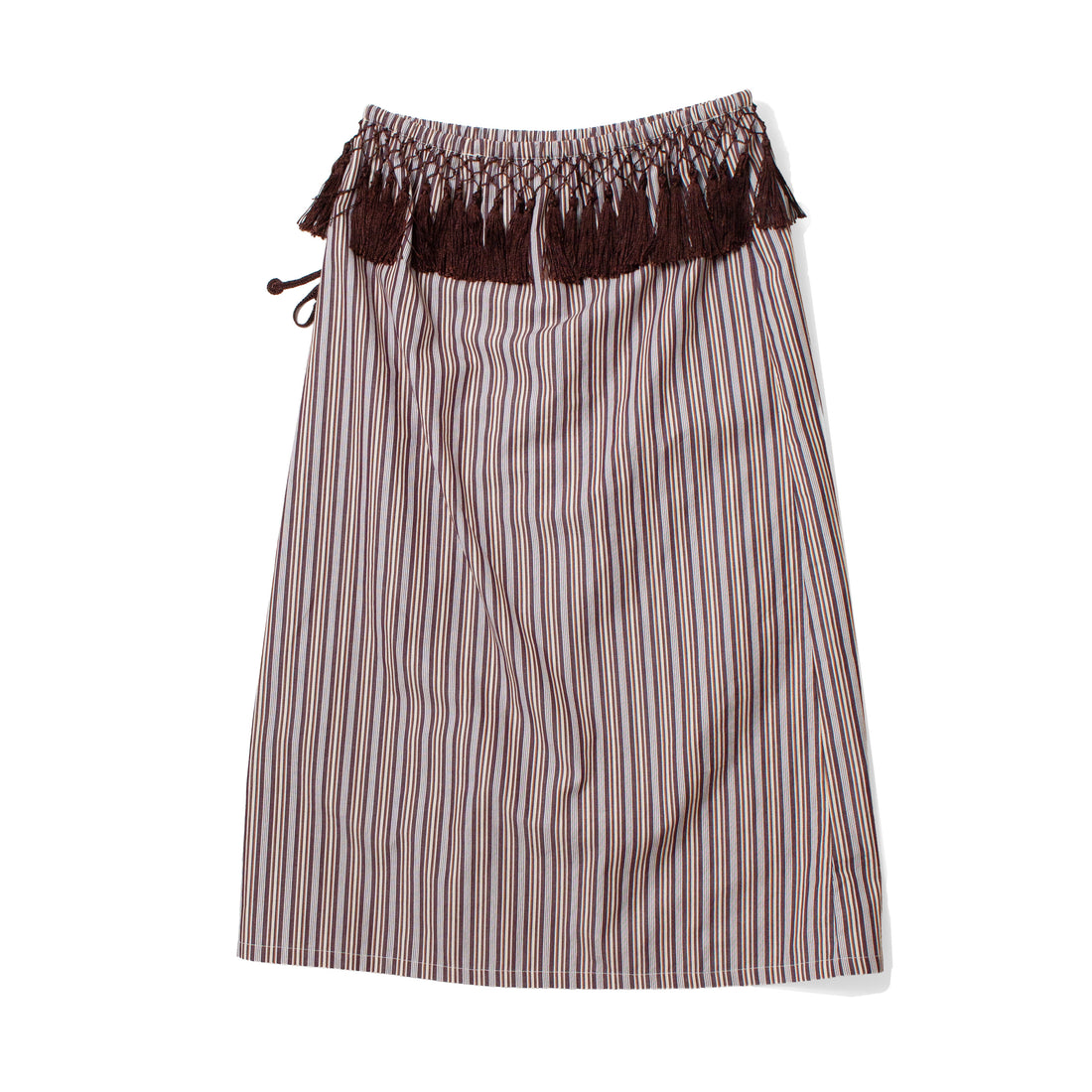 Flor Studio Nico Skirt in Espresso Stripe