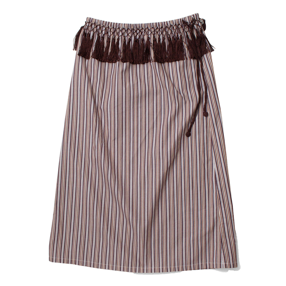 Flor Studio Nico Skirt in Espresso Stripe