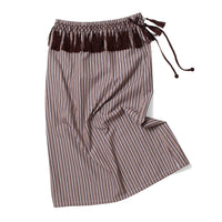 Flor Studio Nico Skirt in Espresso Stripe